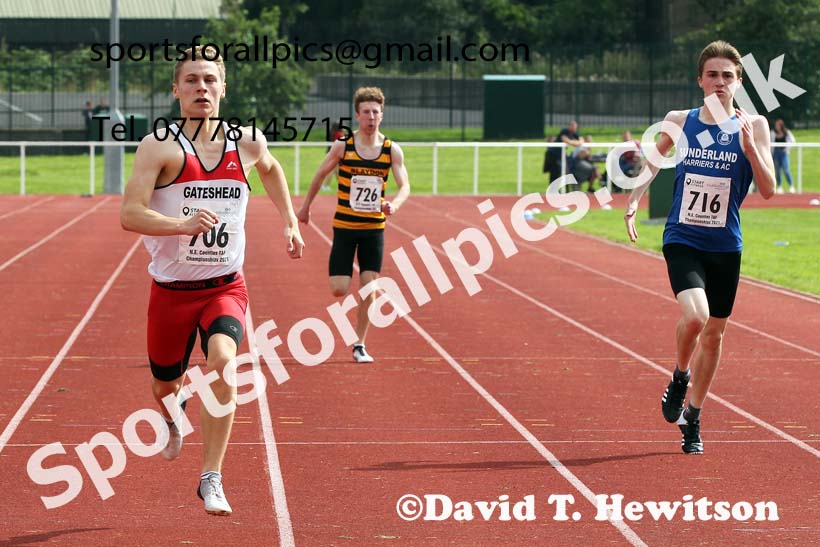 Mens and Boys 200 metres, 2021 North Eastern Track and Field Champs., Middesbrough. Photo: David T. Hewitson/Sports for All Pics